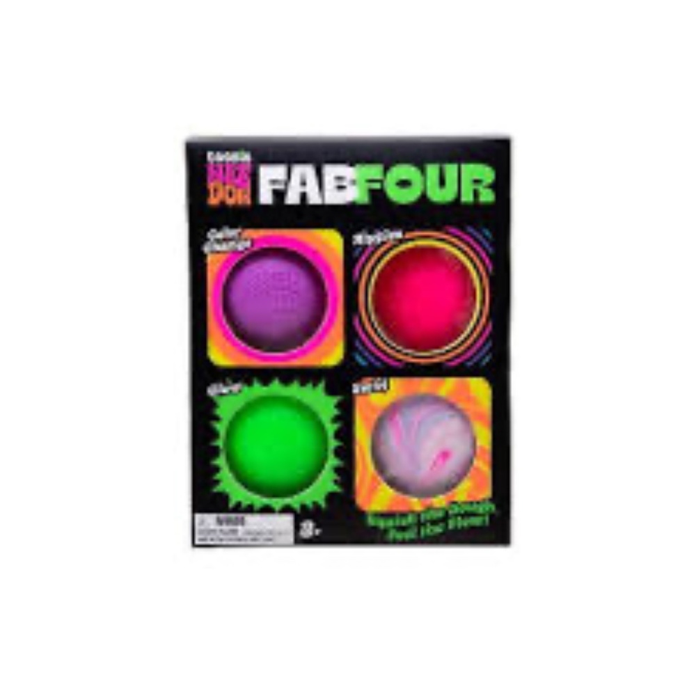 Schylling Teenie NeeDoh Fab Four 4-Pack - Assorted Brand New